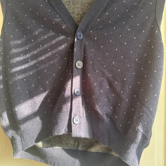 2/$25 - American Apparel Knit Polka Dot Vest - Picture 3 of 4